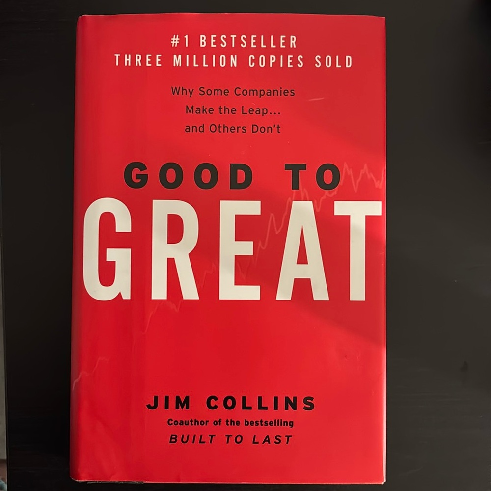 Good to Great Hardcover by Jim Collins